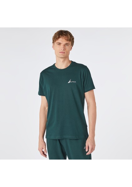 Nautıca Erkek Yeşil Standart Fıt T-Shırt VE37300T.3KF