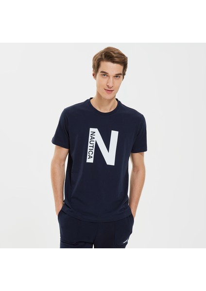 Nautıca Erkek Lacivert Standart Fıt Uzun Kollu T-Shırt VE37302T.4NV