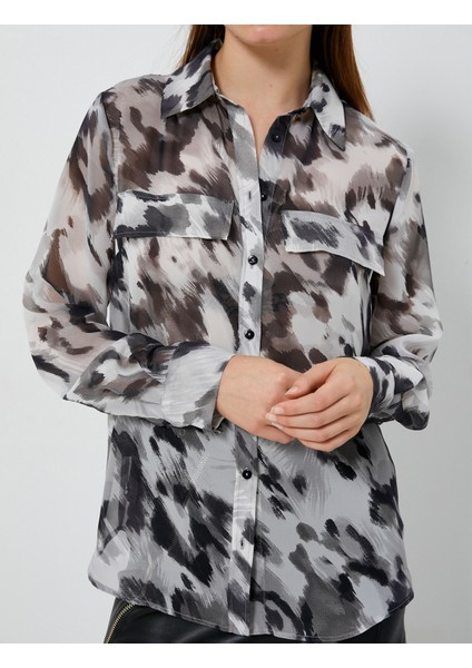 Uzun Kollu Gömlek Düğmeli Kapaklı Cepli indirimleri