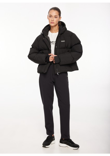 Siyah Kadın Kapüşonlu Kapitone Mont D3WL-MNT6 fiyatları