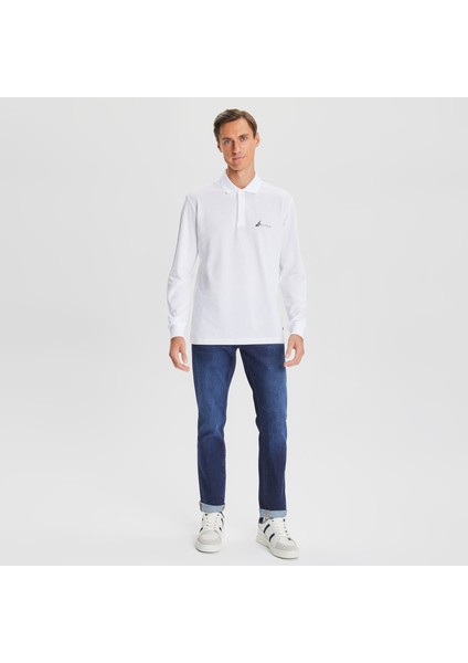 Nautıca Erkek Beyaz Classıc Fıt Uzun Kollu Polo KE37400T.1BW modelleri