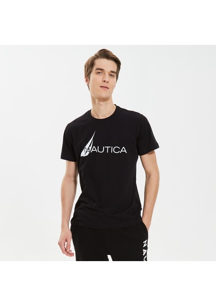 Nautıca Erkek Siyah Standart Fıt Uzun Kollu T-Shırt VE37301T.0TB
