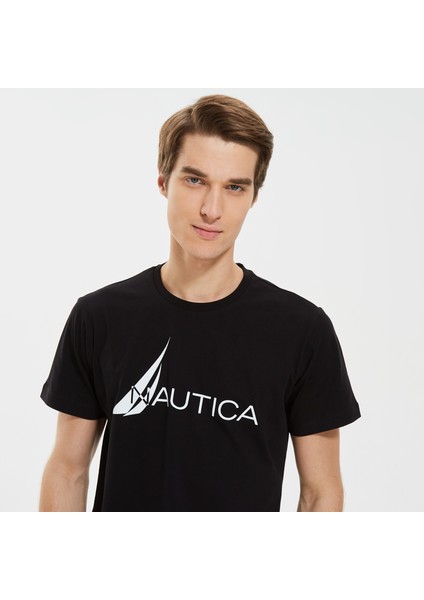 Nautıca Erkek Siyah Standart Fıt Uzun Kollu T-Shırt VE37301T.0TB fırsatları