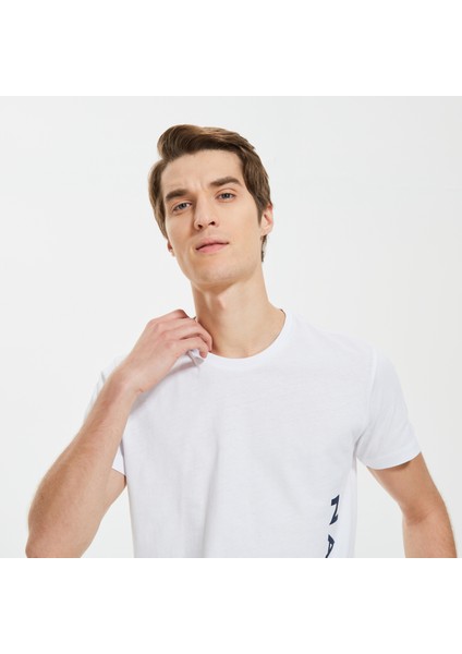 Nautıca Erkek Beyaz Standart Fıt Uzun Kollu T-Shırt VE37303T.1BW fırsatları