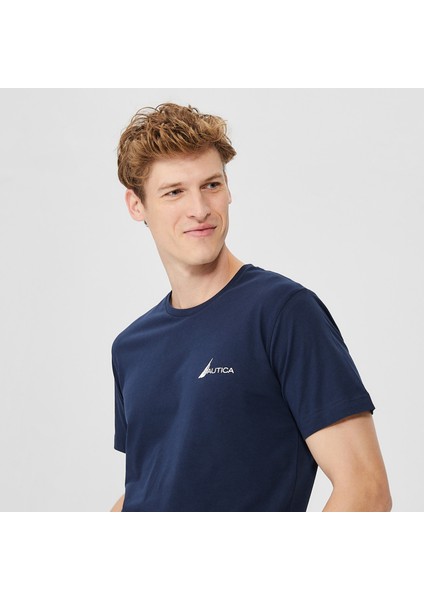 Nautıca Erkek Lacivert Standart Fıt Uzun Kollu T-Shırt VE37300T.4NV fırsatları