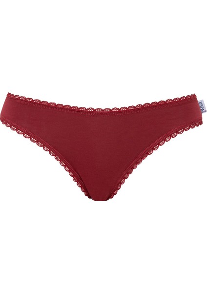 Kadın Bordo - Lacivertvert - Baskılı 3'lü Slip fiyatları