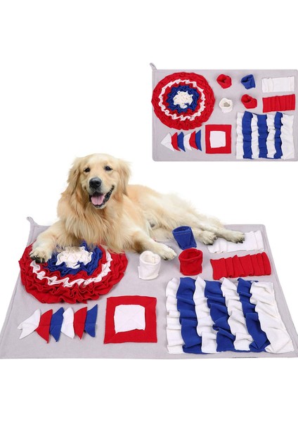 42X42 cm Pet Köpek Snuffle Mat Pet Koklama Eğitim Battaniye Ayrılabilir Polar Pedler Köpek Mat Stres Rahatlatmak Nosework Bulmaca Oyuncak Pet Burun Pedi (Yurt Dışından) fiyatları