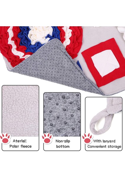 42X42 cm Pet Köpek Snuffle Mat Pet Koklama Eğitim Battaniye Ayrılabilir Polar Pedler Köpek Mat Stres Rahatlatmak Nosework Bulmaca Oyuncak Pet Burun Pedi (Yurt Dışından) indirimleri