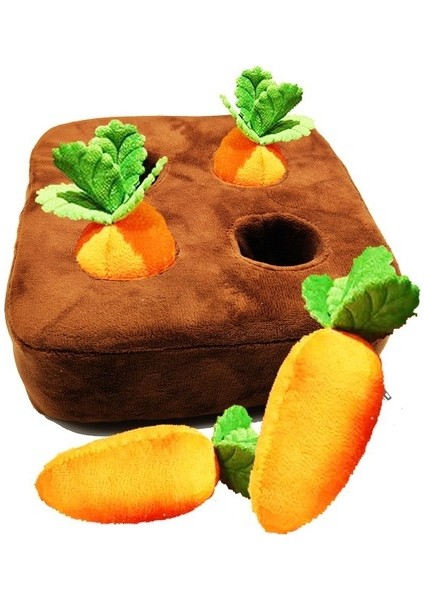 22X22CM Köpek Oyuncakları Peluş Havuç Snuffle Mat Pet Sebze Çiğneme Oyuncağı Yenilikçi Gizle Gıda Çekme Turp Yeme Alışkanlıklarını Geliştirin Interaktif Oyuncaklar (Yurt Dışından)