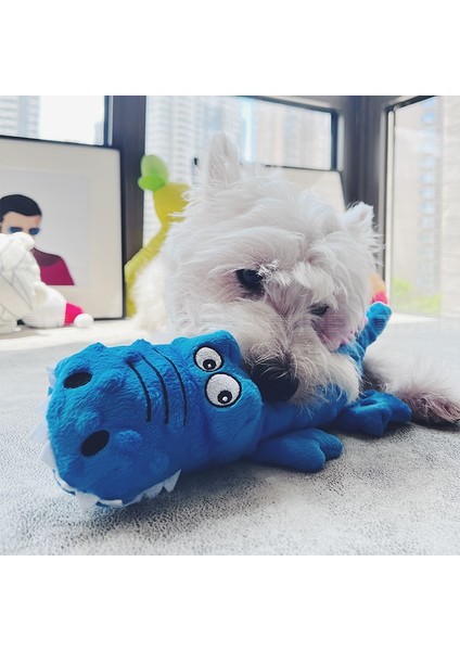 Mavi Ördek Resim Olarak Küçük Orta Köpekler Için Squeak Evcil Hayvan Oyuncakları Peluş Yavru Köpek Çiğneme Oyuncak Oynayan Shiba Inu Golden Retriever Mascotas Ürünler Stegosaurus (Yurt Dışından)