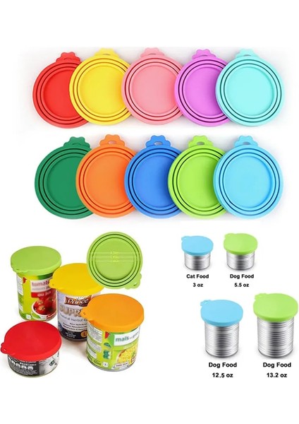 Green-2pcs Silikon Pet Konserve Kapağı Taşınabilir Köpekler Kediler Depolama Teneke Kapak Kapağı Yumuşak Mühür Kapak Konserve Kapak Evcil Hayvan Ürünleri Sağlık Pet Günlük Malzemeleri (Yurt Dışından) fiyatları