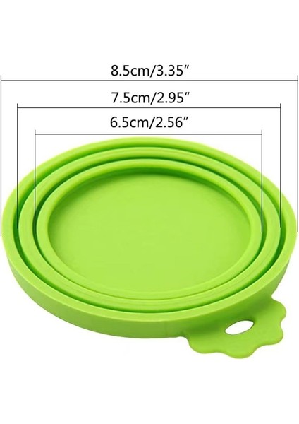 Green-2pcs Silikon Pet Konserve Kapağı Taşınabilir Köpekler Kediler Depolama Teneke Kapak Kapağı Yumuşak Mühür Kapak Konserve Kapak Evcil Hayvan Ürünleri Sağlık Pet Günlük Malzemeleri (Yurt Dışından) modelleri