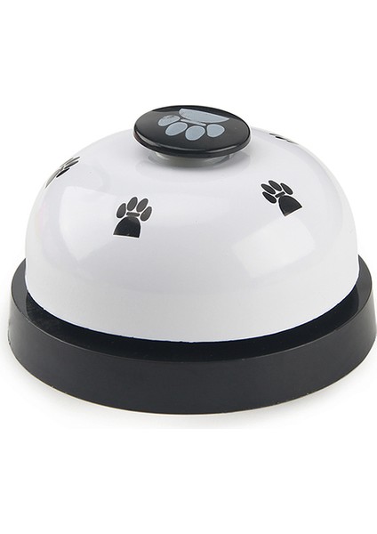 Beyaz Pet Oyuncak Eğitim Interaktif Oyuncak Denilen Akşam Yemeği Küçük Çan Ayak Izi Halka Köpek Oyuncakları Teddy Yavru Kedi Evcil Hayvan Çağrı Besleme Hatırlatma (Yurt Dışından)