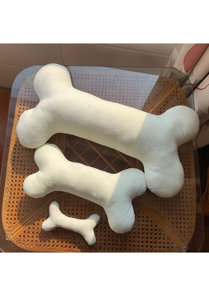 Beyaz 40 cm Pet Oyuncak Peluş Oyuncak Hediye Kemik Bebek Köpekler Için Simülasyon Oyuncak (Yurt Dışından)