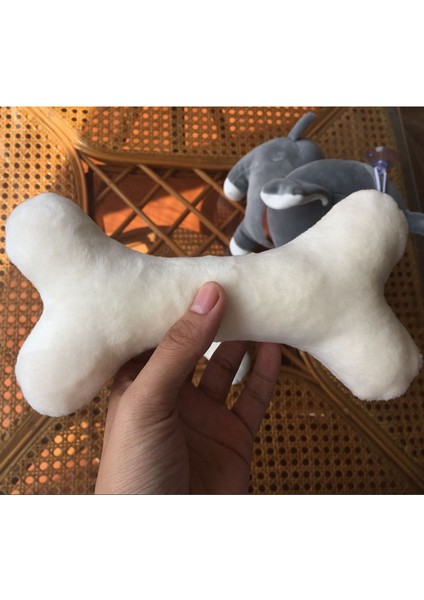 Beyaz 40 cm Pet Oyuncak Peluş Oyuncak Hediye Kemik Bebek Köpekler Için Simülasyon Oyuncak (Yurt Dışından)