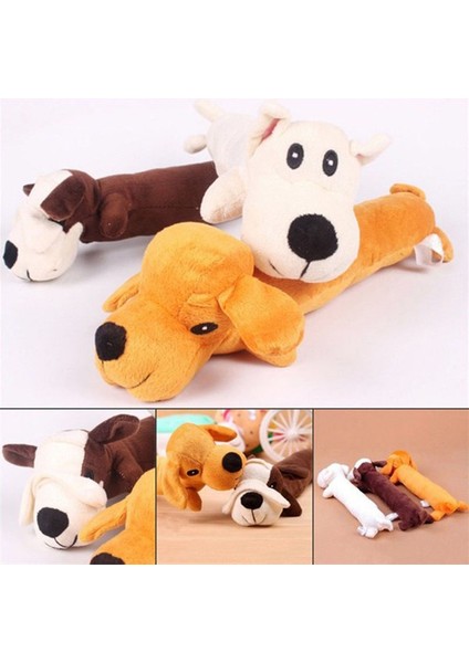 Siyah Uzunluk 30 cm Sevimli Köpek Şekli Squeaker Pet Çiğneme Oyuncak Peluş Cızırtılı Yavru Büyük Köpek Oyuncakları Küçük Büyük Köpekler Için Mesa De Som Dieren Benodigheden Hond (Yurt Dışından)
