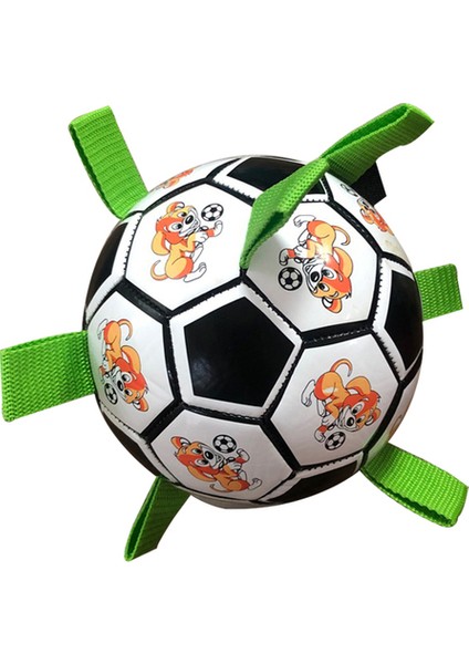 Siyah Pompasız Kommılıfe Interaktif Futbol Oyuncak Köpekler Için Açık Hava Eğitimi Futbol Evcil Köpek Oyuncakları Köpek Isırık Çiğneme Oyuncak Orta Büyük Köpek Topu Oyuncakları (Yurt Dışından)