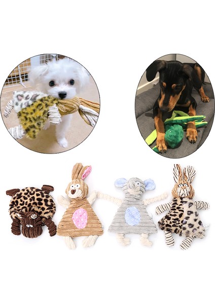 Yeşil Ayı Resim Olarak Hayvan Şekli Pet Köpek Çiğneme Oyuncakları Küçük Köpekler Için Peluş Halka Kağıt Cızırtılı Yavru Kedi Oyuncak Diş Temiz Aksesuarları Cachorro Brinquedo (Yurt Dışından)