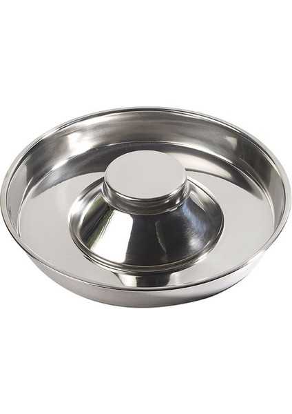 Gümüş 26 cm Büyük Kapasiteli Köpek Kase Besleyici Paslanmaz Çelik Pet Yavaş Besleyici Yavru Küçük Büyük Büyük Köpekler Için Besleme Kase Aksesuarları Şeyler (Yurt Dışından)