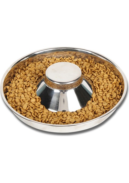 Gümüş 26 cm Büyük Kapasiteli Köpek Kase Besleyici Paslanmaz Çelik Pet Yavaş Besleyici Yavru Küçük Büyük Büyük Köpekler Için Besleme Kase Aksesuarları Şeyler (Yurt Dışından) fırsatları