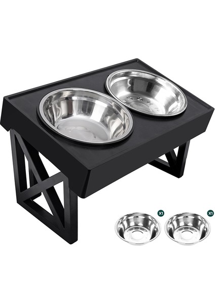 A-2 Kaseler Yükseltilmiş Köpek Kaseleri 3 Ayarlanabilir Yükseklik Yükseltilmiş Köpek Maması Su Kasesi Yavaş Besleyici Kase ile Orta Büyük Köpekler Için Ayakta Köpek Kasesi (Yurt Dışından)