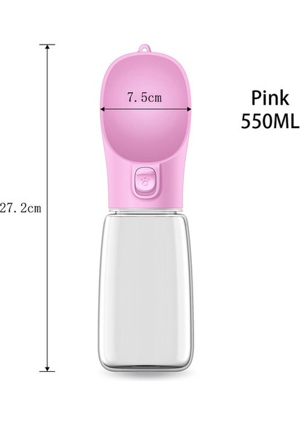 L Pembe Şişe Taşınabilir Pet Köpek Su Şişesi Seyahat Yavru Kedi Suluk Açık Pet Su Sebili Besleyici Küçük Büyük Köpekler Için Evcil Hayvan Ürünü (Yurt Dışından) fiyatları