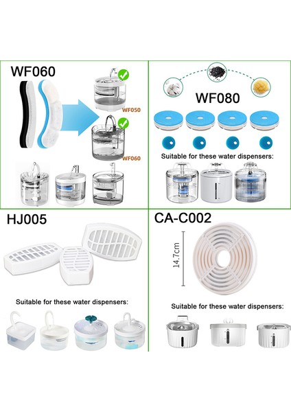 FILTER-CA-C002 X2 Akıllı Hareket Sensörü Kedi Köpek Su Sebili Akıllı Kızılötesi USB Evrensel Pet Çeşmesi Aksesuarla Filtre Elemanı Su Pompası (Yurt Dışından) indirimleri
