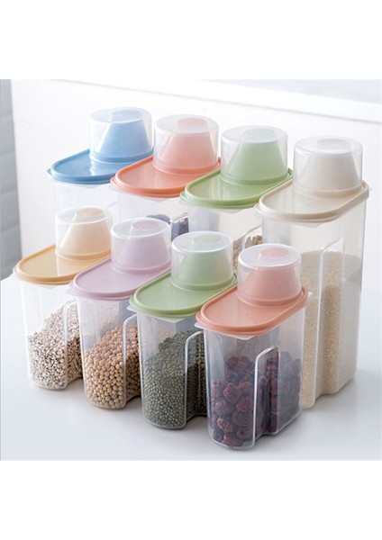 Mor 1.9l 2.5l Kapasiteli Pet Gıda Organizatör Plastik Saklama Kabı Ölçüm Fincan Dekantör Şişe Ağzı Mühür Toka Köpek Kedi Tahıl Dağıtıcı Tankı (Yurt Dışından) modelleri