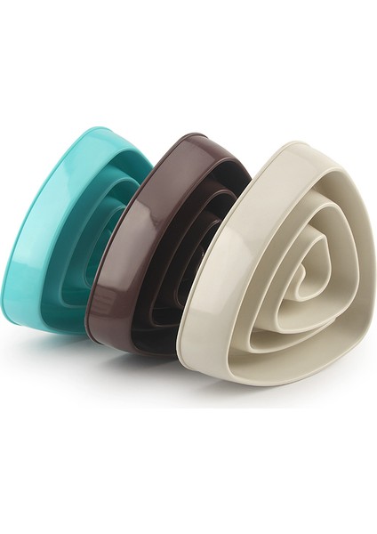 Koyu Kahverengi Üçgen Köpek Yavaş Yeme Eğitim Kase Yavru Yavru Plastik Gıda Besleme Kasesi Pet Boğulmayı Önleyin Besleyici Pet Köpek Kaseleri (Yurt Dışından) fırsatları