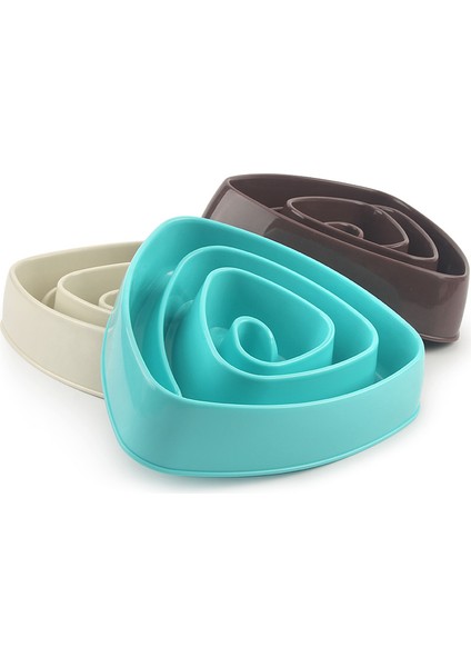 Koyu Kahverengi Üçgen Köpek Yavaş Yeme Eğitim Kase Yavru Yavru Plastik Gıda Besleme Kasesi Pet Boğulmayı Önleyin Besleyici Pet Köpek Kaseleri (Yurt Dışından) indirimleri