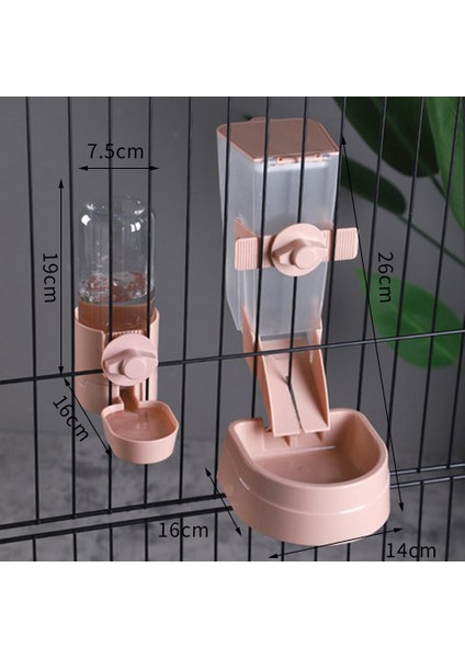 Waterer Mavi Otomatik Pet Besleyici Kafes Asılı Kase Su Emzik Şişe Yavru Kediler Tavşan Kuşlar Için Gıda Konteyner Dağıtıcı Besleme Malzemeleri (Yurt Dışından) modelleri