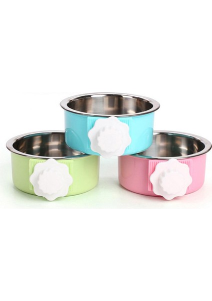 Açık Pembe Type1 S Yeni Moda Paslanmaz Çelik Asılı Besleme Besleyici Kafes Sabit Gıda Su Pet Kedi Köpek Kase Pet Köpek Kedi Malzemeleri Aksesuarları (Yurt Dışından) modelleri