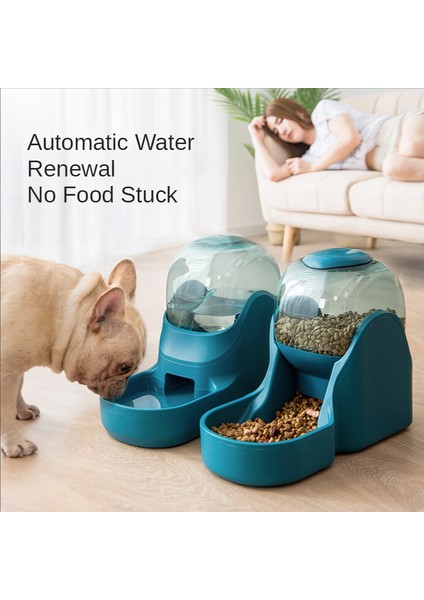 Besleyici Yeşil 3.8l Pet Köpek Otomatik Besleyici Kase Içme Suyu Sebili 1.5 kg Gıda Besleme Kabı Kaseler Büyük Kapasiteli Köpekler Kediler Malzemeleri (Yurt Dışından) fırsatları