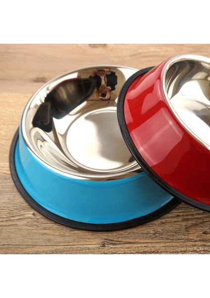 Yeşil 15 cm Paslanmaz Çelik Hayvan Mama Kabı Evcil Hayvan Besleme Malzemeleri Kedi Besleme Köpek Kaseleri Yiyecek Kaseleri Pet Paslanmaz Çelik Kase Su Içme Renkli (Yurt Dışından) indirimleri