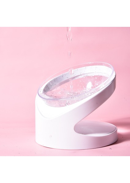 Beyaz Yeni Evcil Hayvan Mama Kasesi Köpek Kedi Besleme Kasesi Standı ile Omurga Besleyici Kitty Plaka Köpek Yemeği Içme Şişesi Köpek Su Kasesi (Yurt Dışından) indirimleri