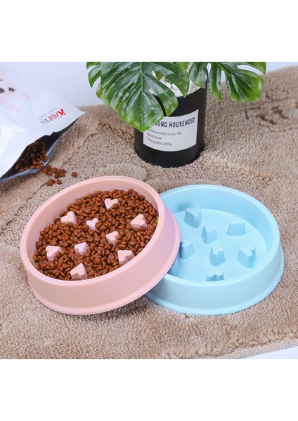 Sarı (Orman) Pet Köpek Kedi Boğulma Önleyici Besleme Yiyecek Kasesi Yavru Köpek Yavaş Yavaş Yeme Besleyici Bulaşık Kedi Kase Obeziteyi Önlemek Malzemeleri Anti-Gulping (Yurt Dışından)