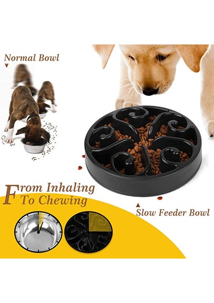 Siyah 20X4.5 cm Pet Köpek Yavaş Besleyici Kase Eğlenceli Kaymaz Anti-Gulping Yavaş Gıda Besleme Yemekleri Eko Köpek Kasesi Büyük Orta Küçük Köpekler Için Yavru (Yurt Dışından) fırsatları