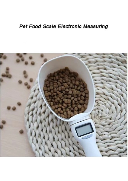 Beyaz Hayvan Besleme Pet Gıda Ölçeği Elektronik Ölçüm Kaşığı Kedi Köpek Besleme Kase Mutfak Terazisi Dijital Ekran 0-800G (Yurt Dışından) modelleri