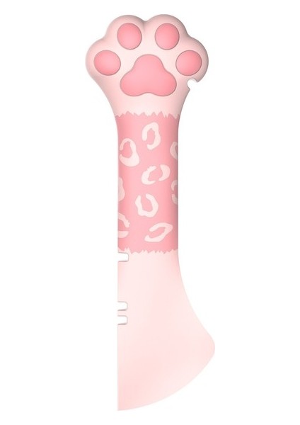 Kedi Pedi Bir Pet Kedi Besleme Kepçe Düğmesi Basılan Tasarım Taşınabilir Gıda Uzun Şerit Kedi Aperatif Sıkacağı Besleyici Çok Amaçlı Kaşık Evcil Hayvan Malzemeleri (Yurt Dışından)