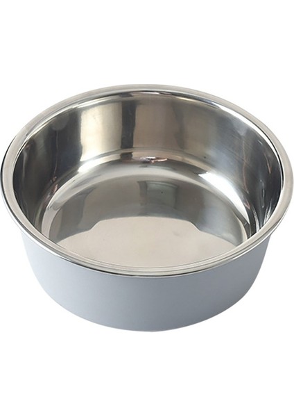 Gri L Paslanmaz Çelik Köpek Kedi Kaseler Kaymaz Açık Seyahat Besleme Besleyici Su Yiyecek Kasesi Köpek Kediler Yavru Yemek Tabağı Evcil Hayvan Malzemeleri (Yurt Dışından)