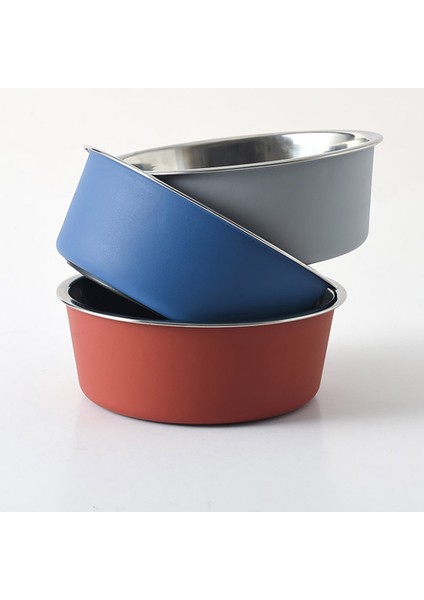 Gri L Paslanmaz Çelik Köpek Kedi Kaseler Kaymaz Açık Seyahat Besleme Besleyici Su Yiyecek Kasesi Köpek Kediler Yavru Yemek Tabağı Evcil Hayvan Malzemeleri (Yurt Dışından) modelleri
