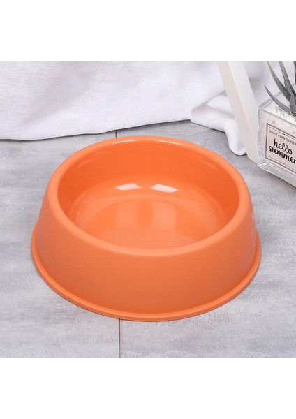 Turuncu L Pet Tek Kase Pp Buzlu Ayak Izi Köpek Tiryakisi Besleyici Catdog Mama Kaseleri Hafif Kaymaz Besleme Tabağı Evcil Hayvan Aksesuarları (Yurt Dışından)
