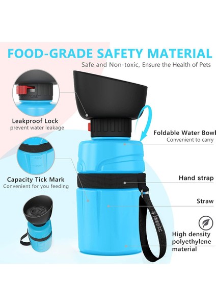 Mavi Yeni Taşınabilir Köpek Su Şişesi Katlanabilir Pet Besleyici Kase Su Şişesi Evcil Hayvan Açık Seyahat Içme Bpa Ücretsiz Köpek Kaseleri Içecek Kasesi (Yurt Dışından) fırsatları