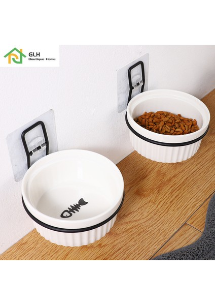 C Duvara Monte Seramik Kedi Köpek Maması Kaseleri Pet Kedi Köpek Besleme Ürünü Gıda Su Kasesi Kedi Köpek Için Evcil Hayvan Malzemeleri (Yurt Dışından) indirimleri