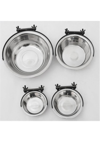 Resimde Görüldüğü Gibi S 13X4CM Hayvan Mama Kabı Asılabilir Sabit Köpek Kafesi Kaseleri Paslanmaz Çelik Köpek Kedi Asılı Kaseler Dayanıklı Köpek Yavrusu Besleyici Su Mama Kasesi (Yurt Dışından)