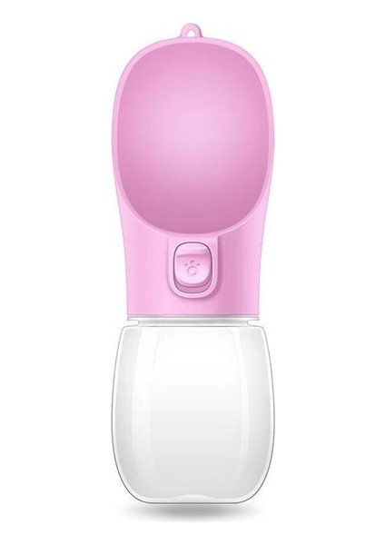 Pembe 350 ml Köpek Su Şişesi Taşınabilir Seyahat Pet Tiryakisi Sızdırmaz Köpek Kase Gıda Kedi Çeşmesi Açık Yürüyüş Içme Suyu Şişesi Köpekler Besleyici (Yurt Dışından)