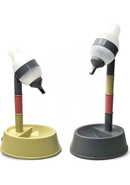 Gri Yeni Köpek Suluğu Evcil Hayvanların ve Suyun Yüksekliğini Ayarlayabilir ve Hepsi Bir Arada Kedi Suluk Köpek Malzemeleri Besleyebilir (Yurt Dışından) modelleri