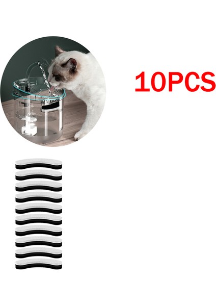 10 Adet Siyah 10-50 Adet Kedi Su Çeşmesi Için Yedek Filtreler WF050/WF060 Aktif Karbon Filtre Pet Otomatik Içme Besleyici Aksesuarları (Yurt Dışından) fiyatları