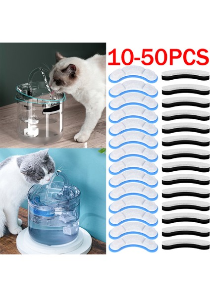 10 Adet Siyah 10-50 Adet Kedi Su Çeşmesi Için Yedek Filtreler WF050/WF060 Aktif Karbon Filtre Pet Otomatik Içme Besleyici Aksesuarları (Yurt Dışından) fırsatları