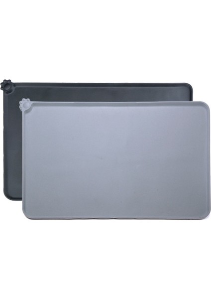 Siyah (47X29.5 Cm) Su Geçirmez Kaymaz Silikon Pet Placemat Gıda Tavası Mat Sınır Köpek Besleyiciler Gıda Sınıfı Silikon Kase Mat Evcil Hayvan Malzemeleri 40*29.5 (Yurt Dışından) modelleri